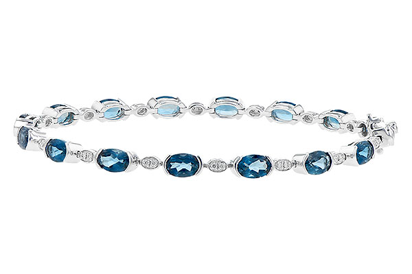 C245-32906: BRACELET 7.20 LONDON BLUE TOPAZ 7.36 TGW