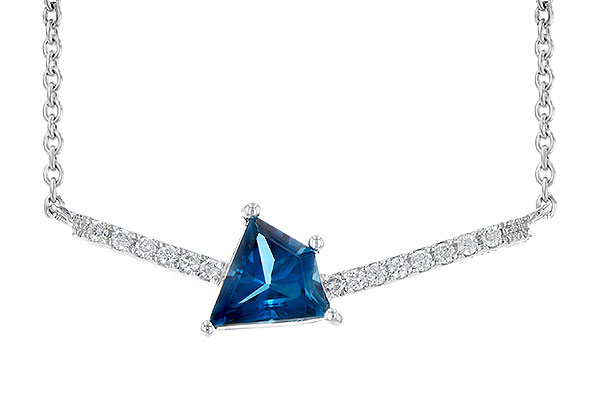 C245-33742: NECK .87 LONDON BLUE TOPAZ .95 TGW