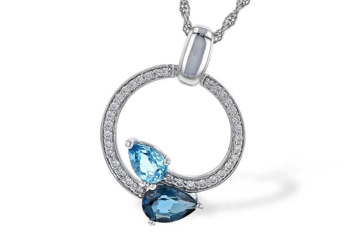 C245-33769: NECK 1.22 BLUE TOPAZ 1.40 TGW