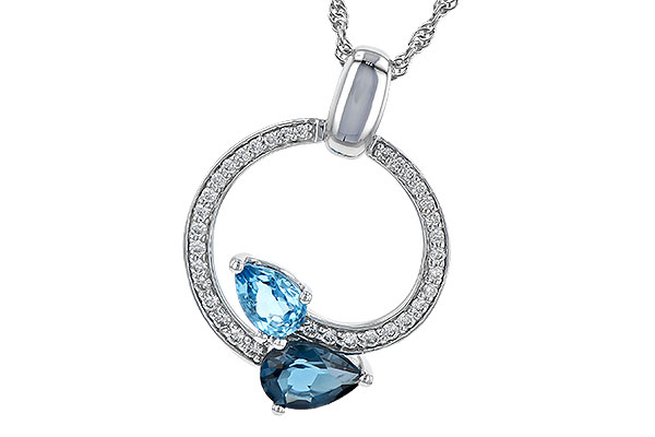 C245-33769: NECK 1.22 BLUE TOPAZ 1.40 TGW