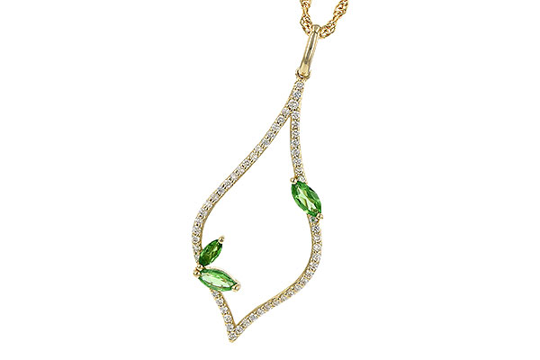 C245-33806: NECK .35 GREEN GARNET .55 TGW