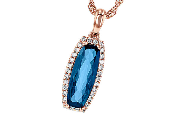 C245-34642: NECK 1.58 LONDON BLUE TOPAZ 1.70 TGW