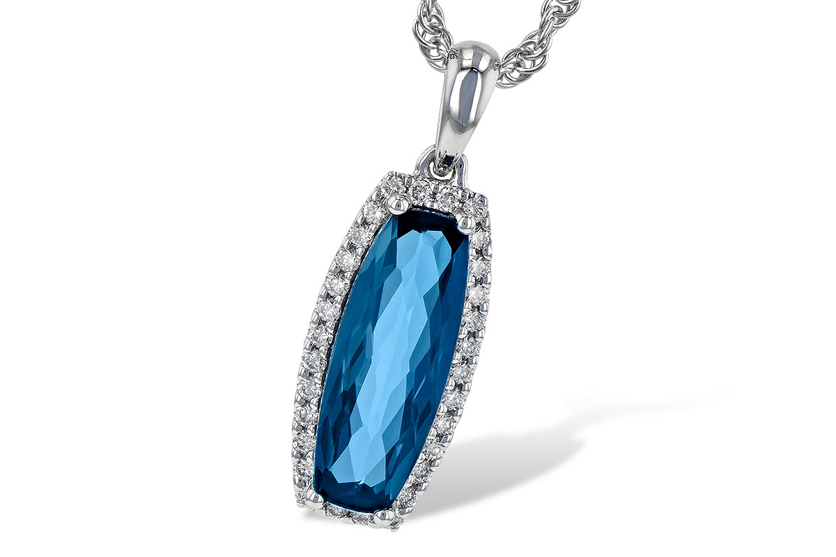 C245-34642: NECK 1.58 LONDON BLUE TOPAZ 1.70 TGW