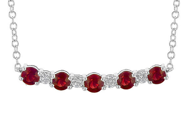 C245-35551: NECK .58 TW RUBY .70 TGW