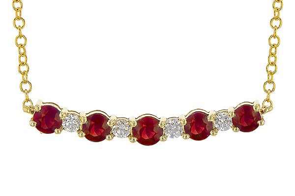 C245-35551: NECK .58 TW RUBY .70 TGW