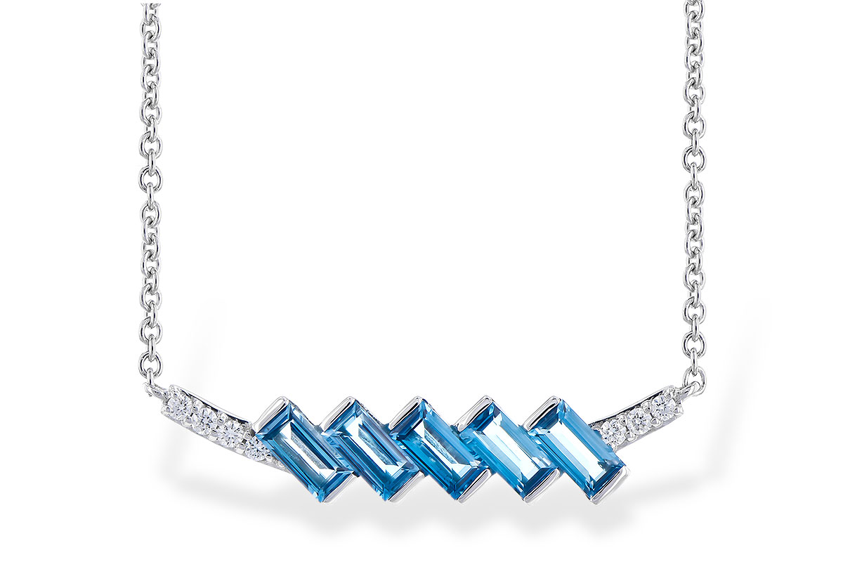 C328-07433: NECK .75 LONDON BLUE TOPAZ .80 TGW