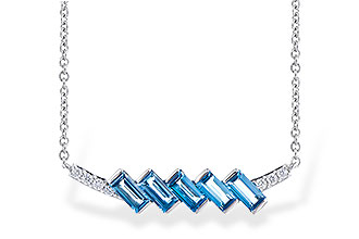 C328-07433: NECK .75 LONDON BLUE TOPAZ .80 TGW