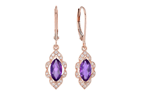 C328-08278: EARR .92 TW AMETHYST 1.07 TGW