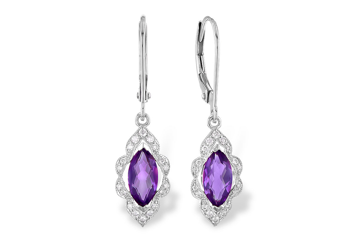 C328-08278: EARR .92 TW AMETHYST 1.07 TGW