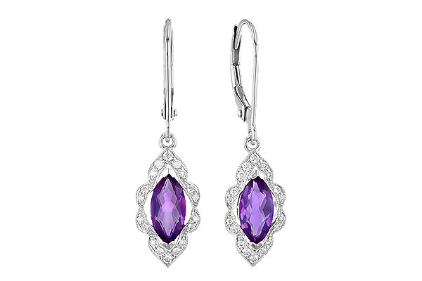 C328-08278: EARR .92 TW AMETHYST 1.07 TGW