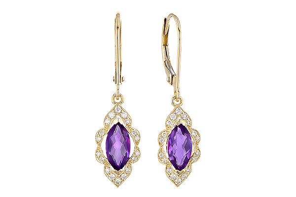 C328-08278: EARR .92 TW AMETHYST 1.07 TGW