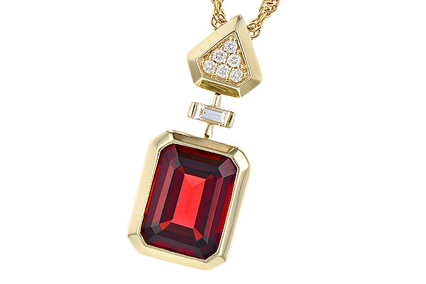 C328-08306: NECK 2.70 GARNET 2.78 TGW