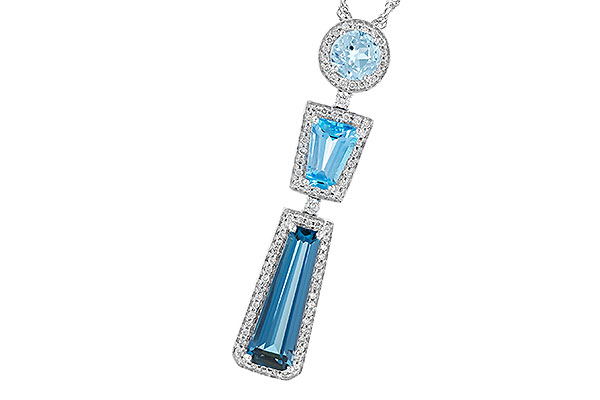 C328-92842: NECK 3.26 TW BLUE TOPAZ 3.50 TGW