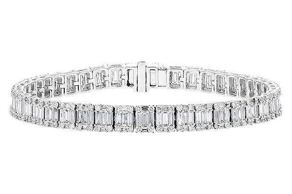 C328-92878: BRACELET 2.72 TW BAGUETTES 4.10 TW