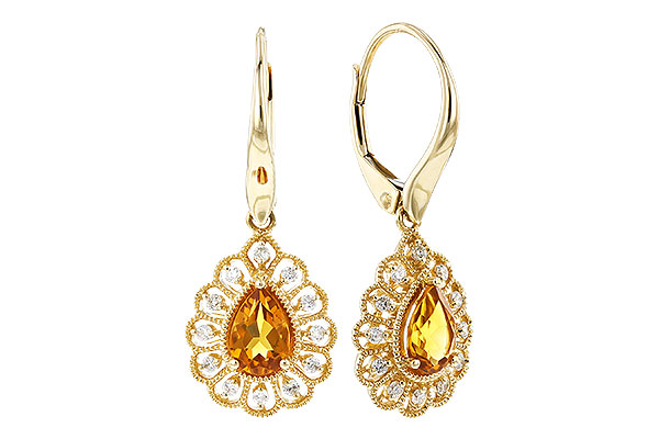 C328-93806: EARR .74 TW CITRINE .90 TGW