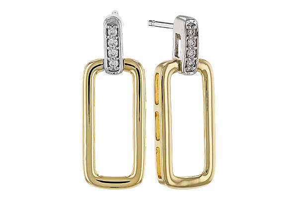 C328-99224: EARRINGS .04 TW