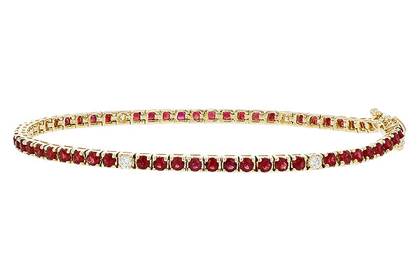C329-82906: BRACELET 3.04 RUBY 3.29 TGW (7")