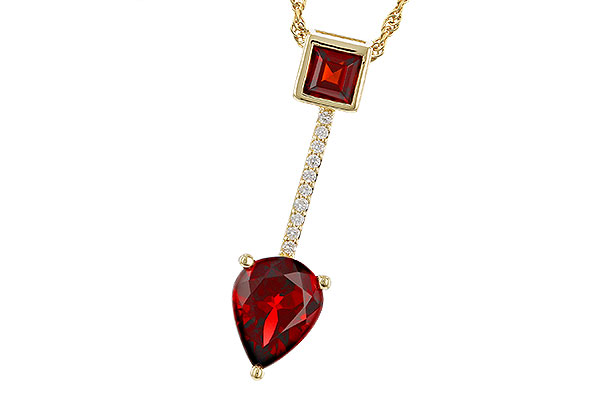 C329-83742: NECKLACE 2.15 GARNET 2.20 TGW