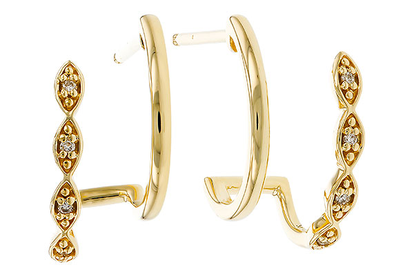 C329-85560: EARRINGS .03 TW