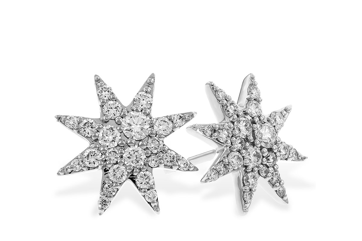 C329-88306: EARRINGS .50 TW