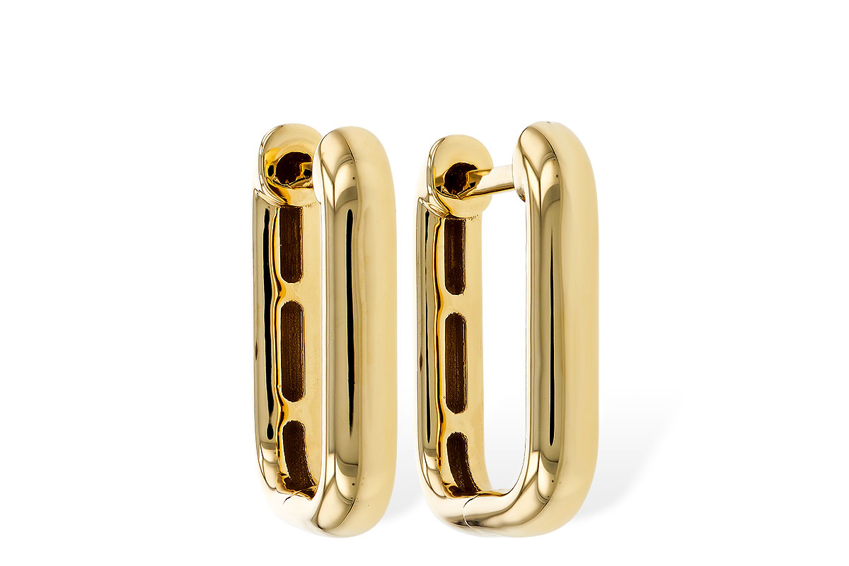 C329-88360: GOLD EARRINGS (15MM)