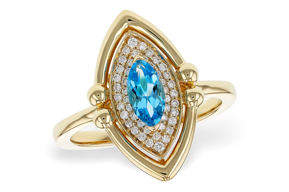 C329-90115: LDS RG .54 BLUE TOPAZ .70 TGW (8x4MM BT)