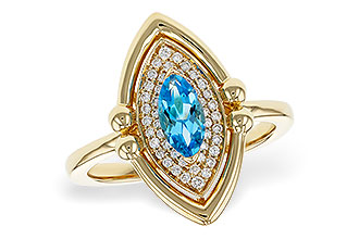 C329-90115: LDS RG .54 BLUE TOPAZ .70 TGW (8x4MM BT)