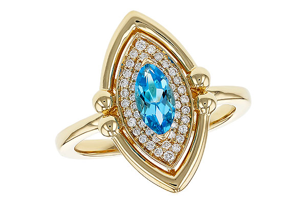 C329-90115: LDS RG .54 BLUE TOPAZ .70 TGW (8x4MM BT)
