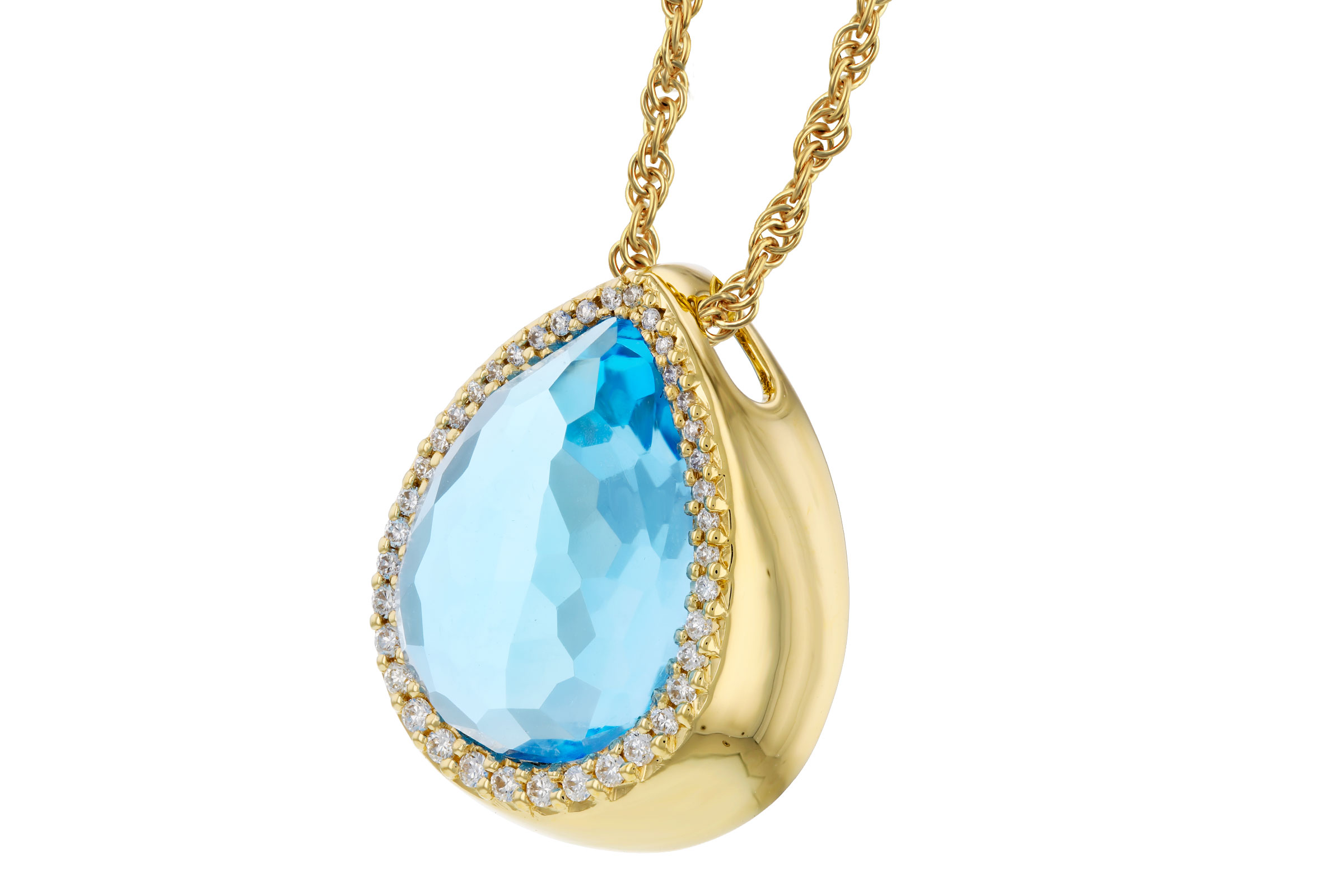 C330-73806: NECK 5.78 LONDON BLUE TOPAZ 5.92 TGW (14x10MM)