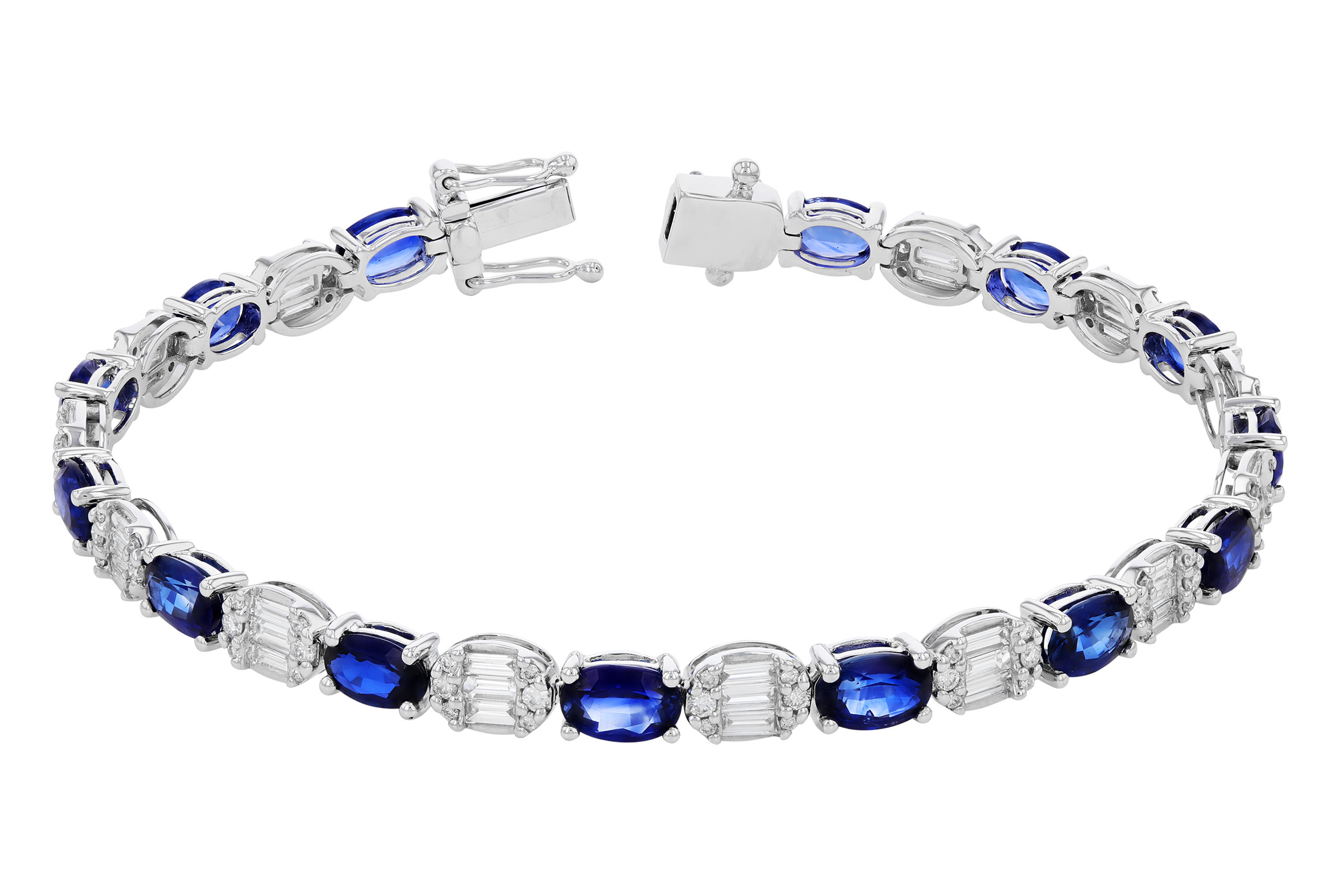 C330-73815: BRACELET 7.28 TW SAPPHIRE 8.98 TGW (7")
