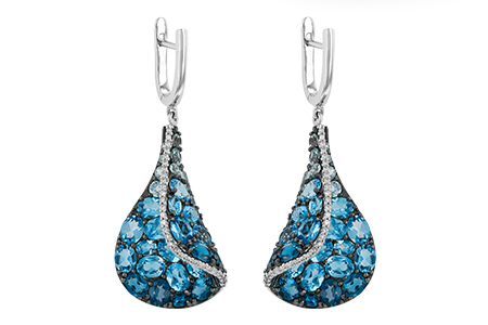 D242-59206: EARR 6.86 BLUE TOPAZ 7.05 TGW