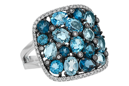 D242-59215: LDS RG 3.67 BLUE TOPAZ 3.94 TGW