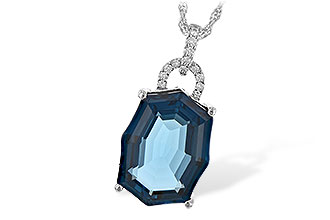 D244-44724: NECK 11.75 LONDON BLUE TOPAZ 11.85 TGW