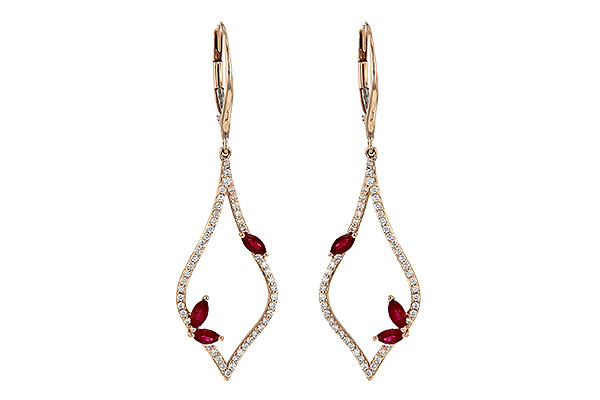 D245-27415: EARR .60 RUBY .95 TGW