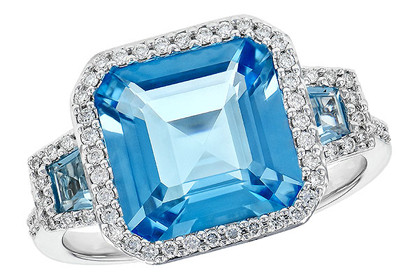 D245-34687: LDS RG 4.40 TW BLUE TOPAZ 4.60 TGW