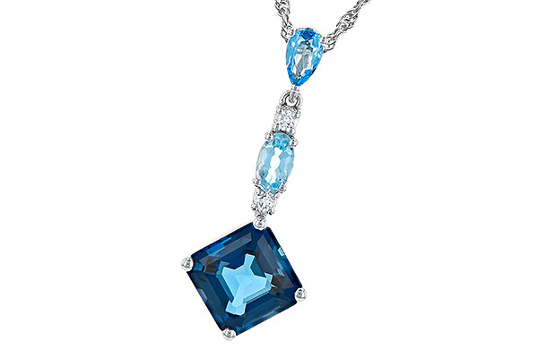 D328-02860: NECK 2.95 TW BLUE TOPAZ 3.00 TGW