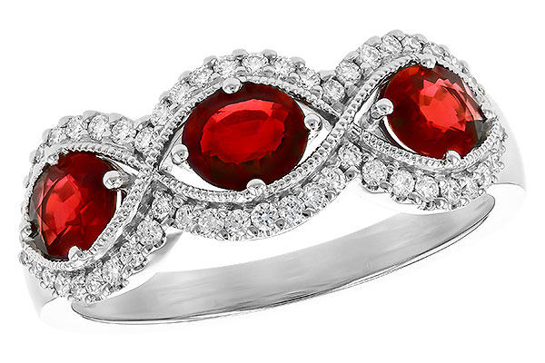 D328-03787: LDS WED RG 1.10 TW RUBY 1.35 TGW (6x4MM RUBY)