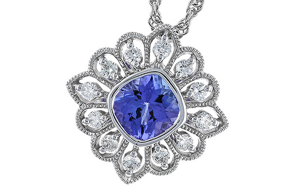 D328-93815: NECK .98 TANZANITE 1.24 TGW (6MM TANZ)