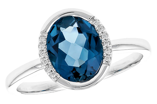 D328-94706: LDS RG 1.90 TW LONDON BLUE TOPAZ 1.93 TGW(9x7 LBT)