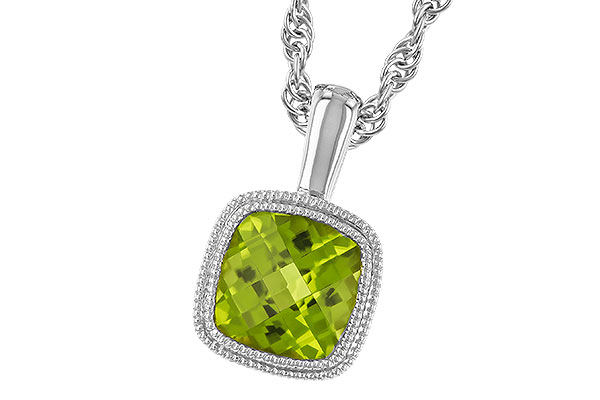 D328-96542: NECKLACE .95 CT PERIDOT