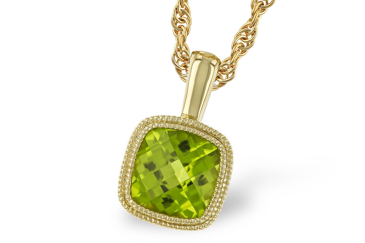 D328-96542: NECKLACE .95 CT PERIDOT