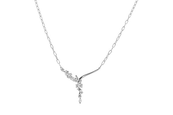 D328-97406: NECKLACE 1.22 TW FANCY CUT DIAMONDS (18")