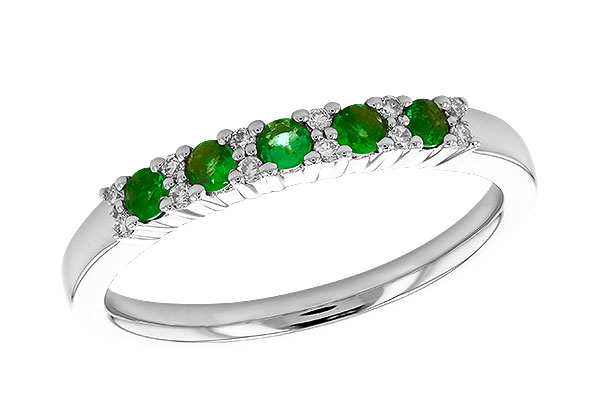 D328-98342: LDS WED RG .20 EMERALD .27 TGW