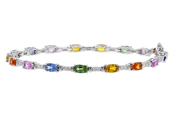 D329-83806: BRACELET 4.76 MULTI-COLOR SAPPH 5.08 TGW (7")