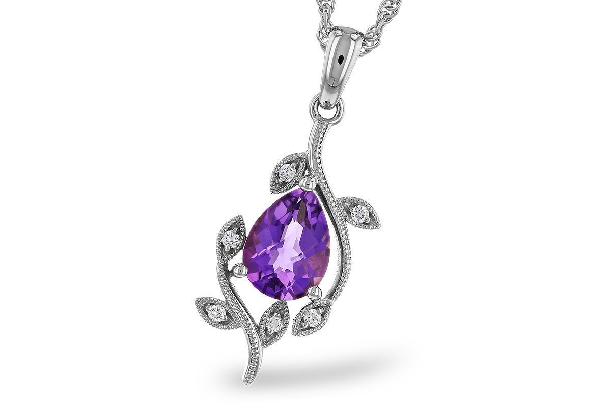 D329-84687: NECKLACE .88 AMETHYST .93 TGW (8x6MM AMY)