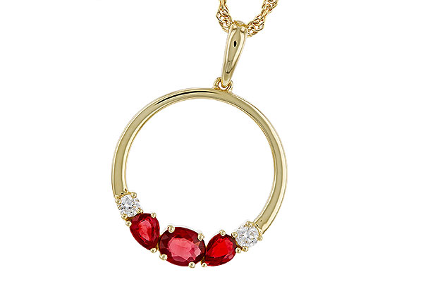 D329-85615: NECKLACE .79 RUBY .89 TGW