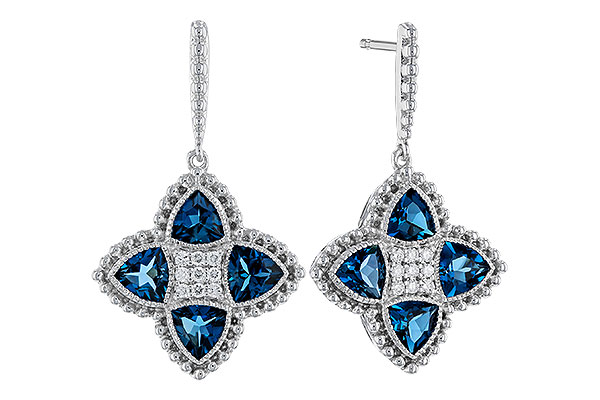 D329-86469: EARRINGS 1.73 LONDON BLUE TOPAZ 1.82 TGW