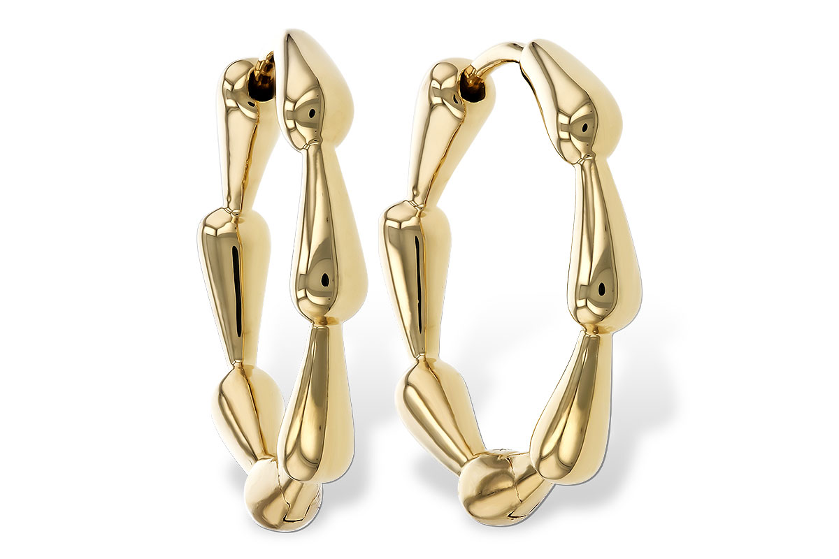 D329-87415: GOLD EARRINGS (21MM)