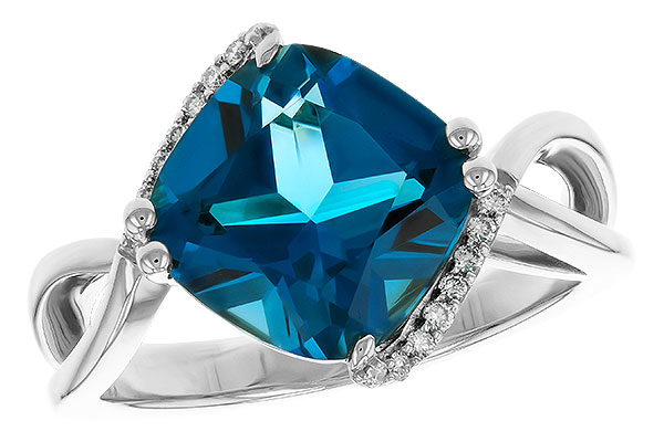 D329-88324: LDS RG 4.42 LONDON BLUE TOPAZ 4.50 TGW (10MM LBT)