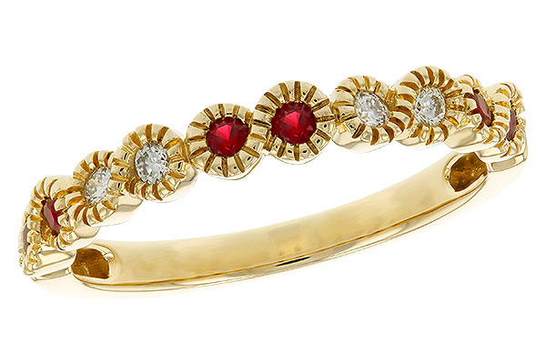 D329-88342: LDS WED RG .16 TW RUBY .25 TGW